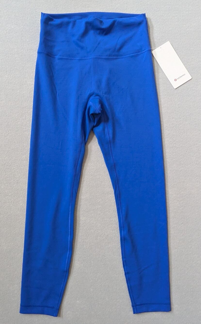 NWT lululemon Wunder Train No Line High-Rise Tight 25" Beach Ball Blue Size 8